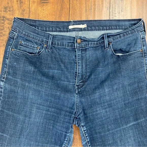 Levi's 505 Straight Leg Dark Blue Jeans Women's Size 34x30 Red Tab. - Picture 7 of 13
